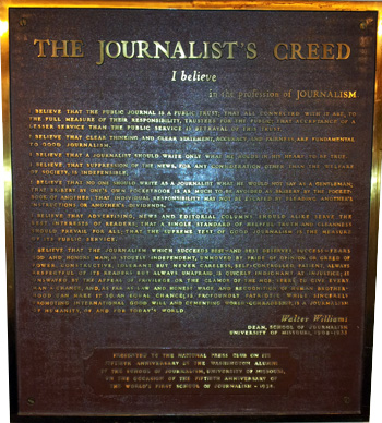 Journalist's Creed